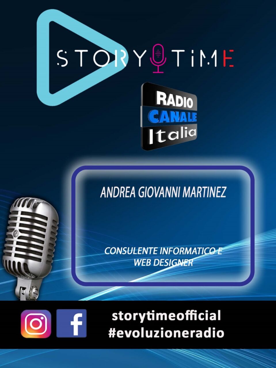 La mia intervista a Story Time, Radio Canale Italia